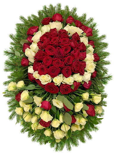 Венок из живых цветов