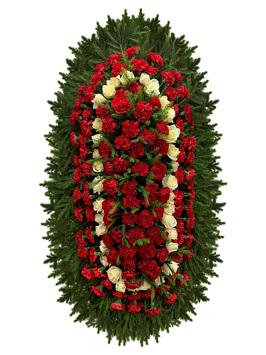 Венок из живых цветов