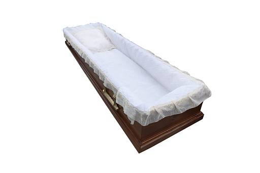 Постель в гроб "Стежка - атлас"