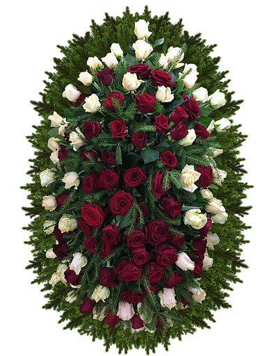 Венок из живых цветов