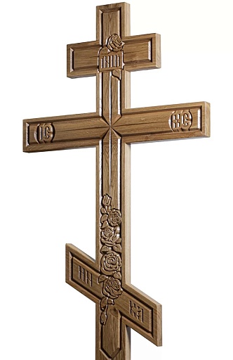 Крест цветы дуб