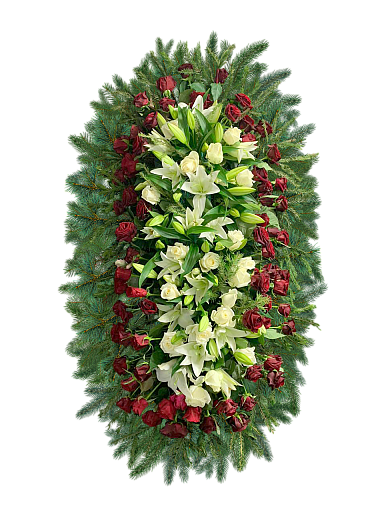 Венок из живых цветов