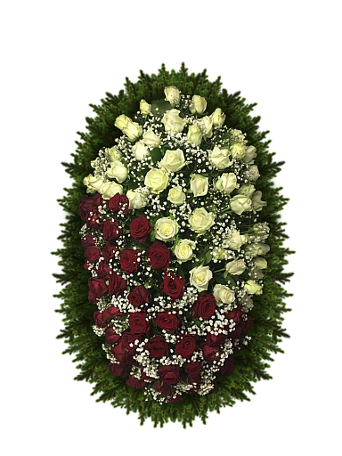 Венок из живых цветов