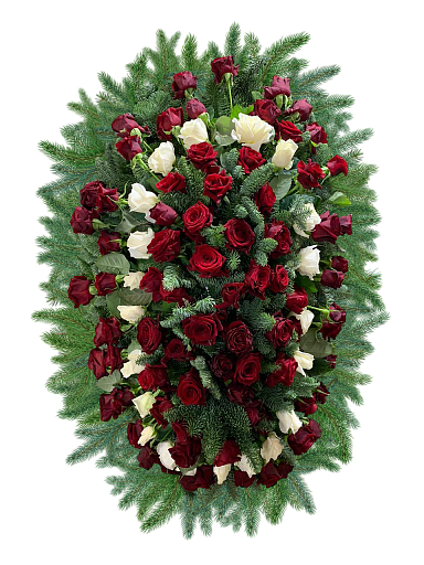 Венок из живых цветов